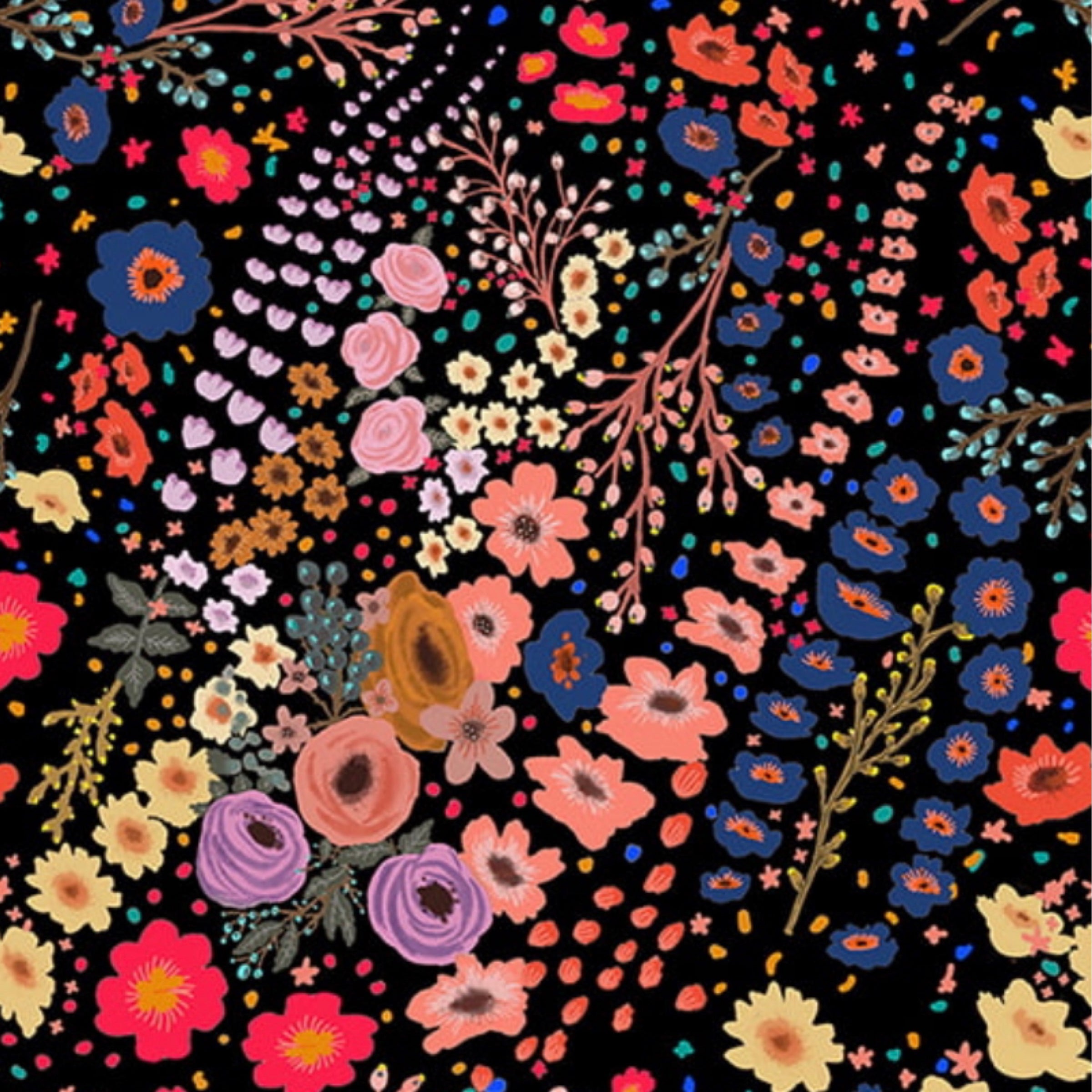 062323-F-AF Large Floral Tapestry Square; 49 x 49 — FabMo
